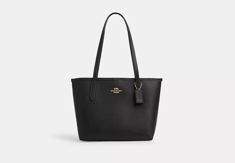 Coach Outlet Small City Tote Bag - Black | Coach Outlet US