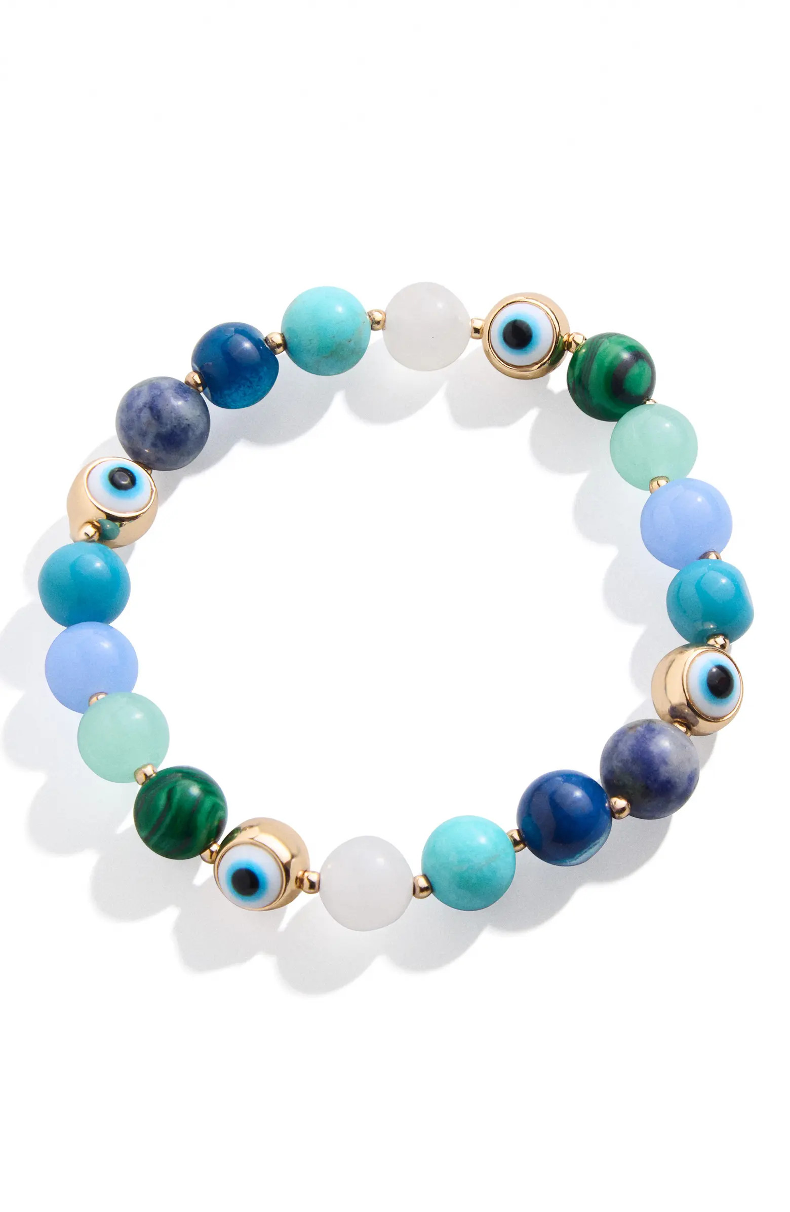 BaubleBar Evil Eye Beaded Stretch Bracelet | Nordstrom | Nordstrom