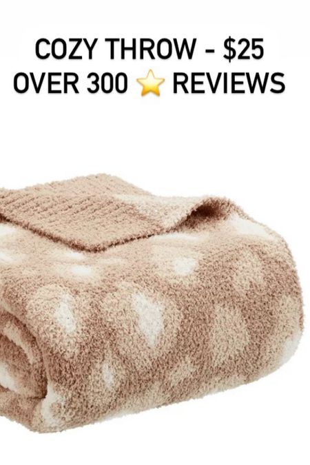 This cozy throw is $25 and has over 300 reviews! 

#LTKsalealert #LTKhome