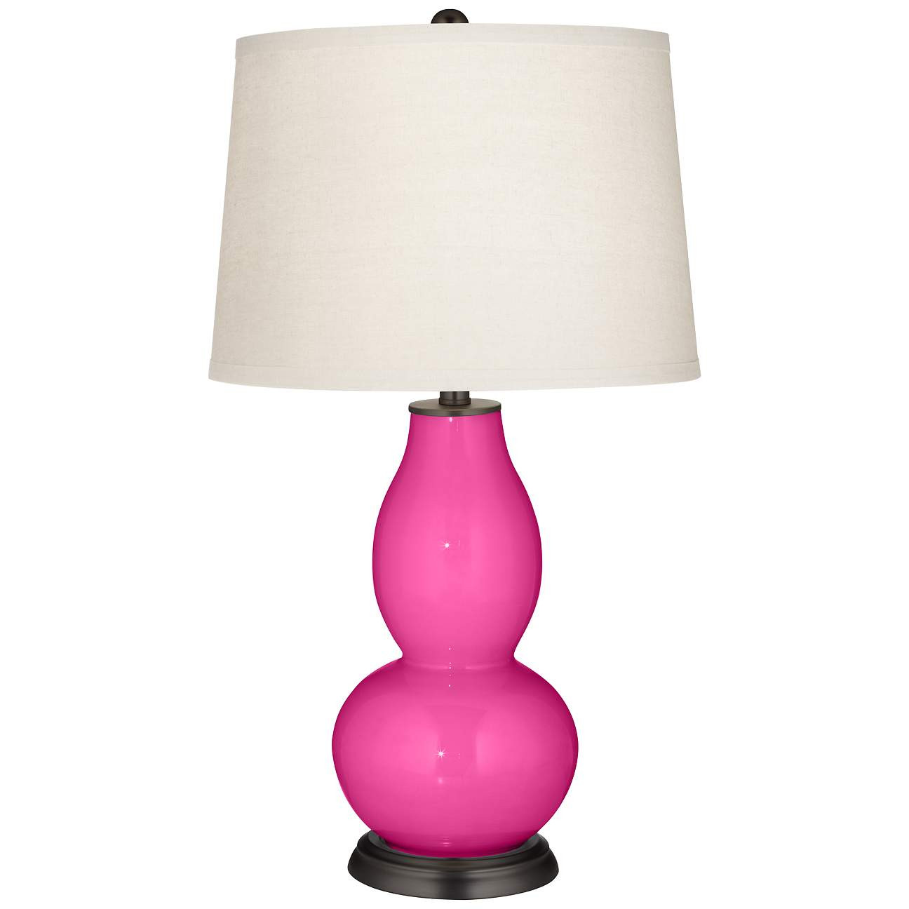 Fuchsia Double Gourd Table Lamp | LampsPlus.com