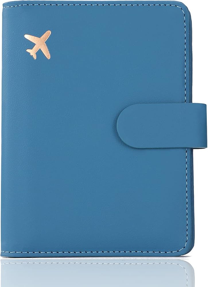Melsbrinna Premium Leather Passport Holder Covers Case, Waterproof Rfid Blocking Travel Wallet Pa... | Amazon (US)