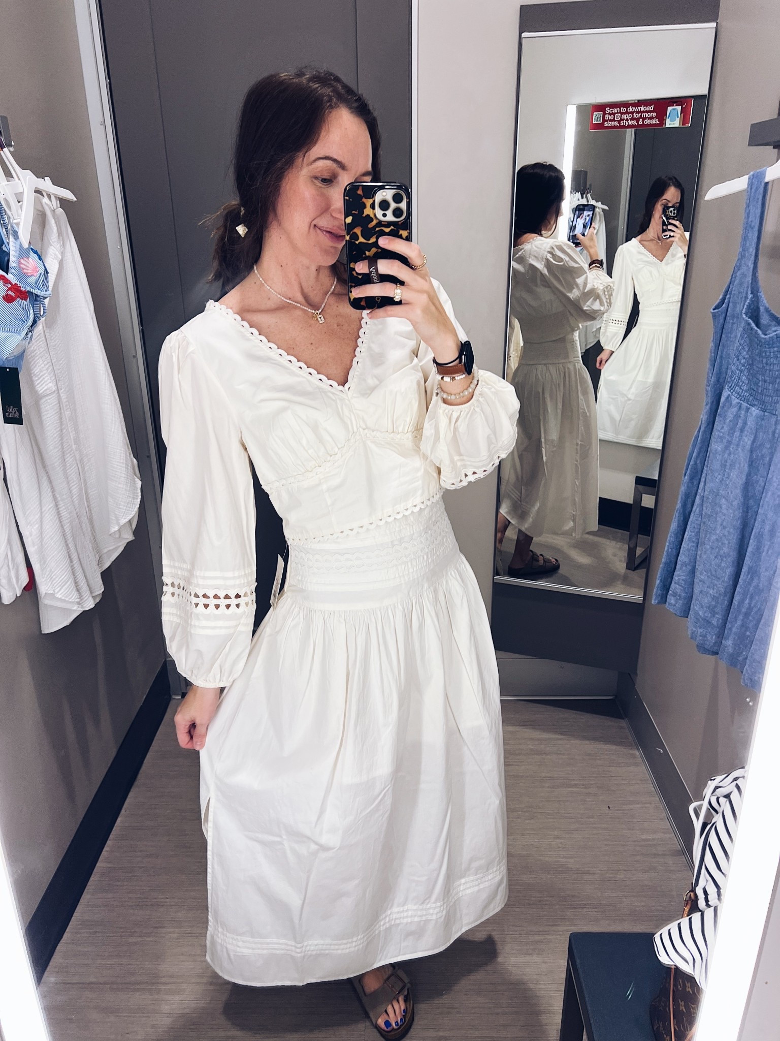 White eyelet Target set 