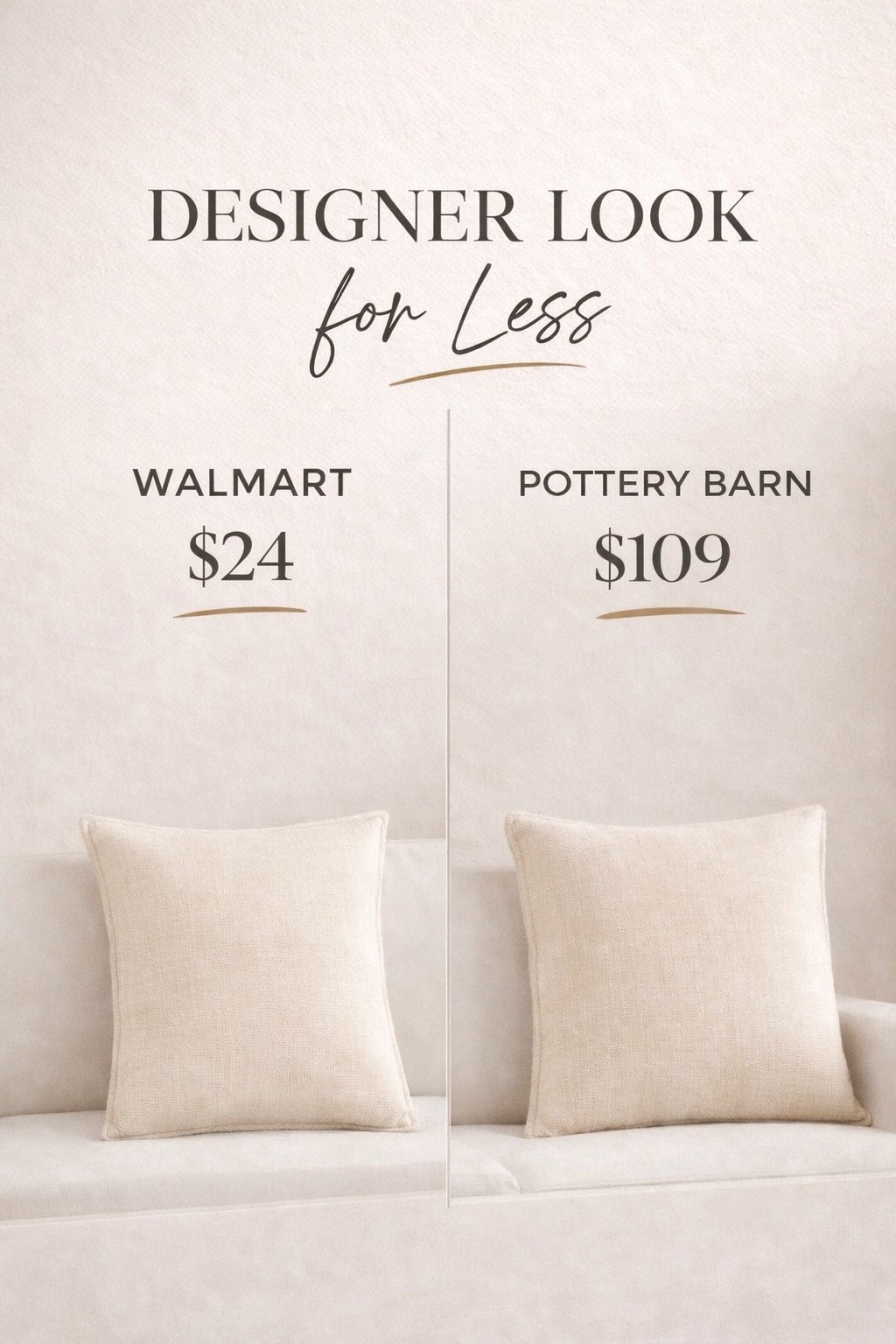 Designer Pillow Cover Dupe

Same look, such a good price.

This one has that soft, textured neutral fabric that instantly makes a space feel cozy and elevated.

An easy swap that gives a high-end look for less.

Shop it here

#LTKHome #LTKSaleAlert