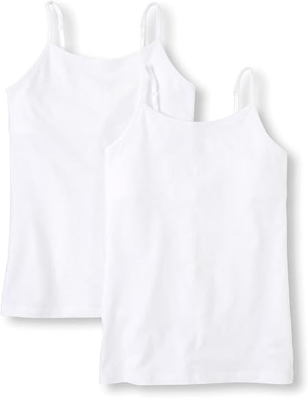 Amazon.com: The Children's Place Girls Basic Cami, White 2 Pack, Large: Clothing, Shoes & Jewelry | Amazon (US)