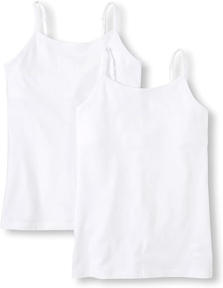 Amazon.com: The Children's Place Girls Basic Cami, White 2 Pack, Large: Clothing, Shoes & Jewelry | Amazon (US)