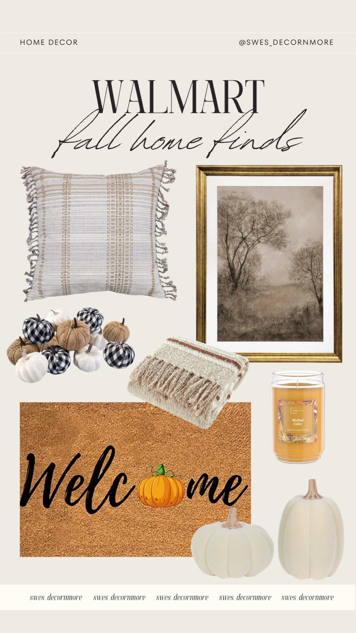 Loving these new home arrivals at Walmart for the fall season! The little pumpkins would be so cute to decorate with! 

#LTKStyleTip #LTKSeasonal #LTKHome
