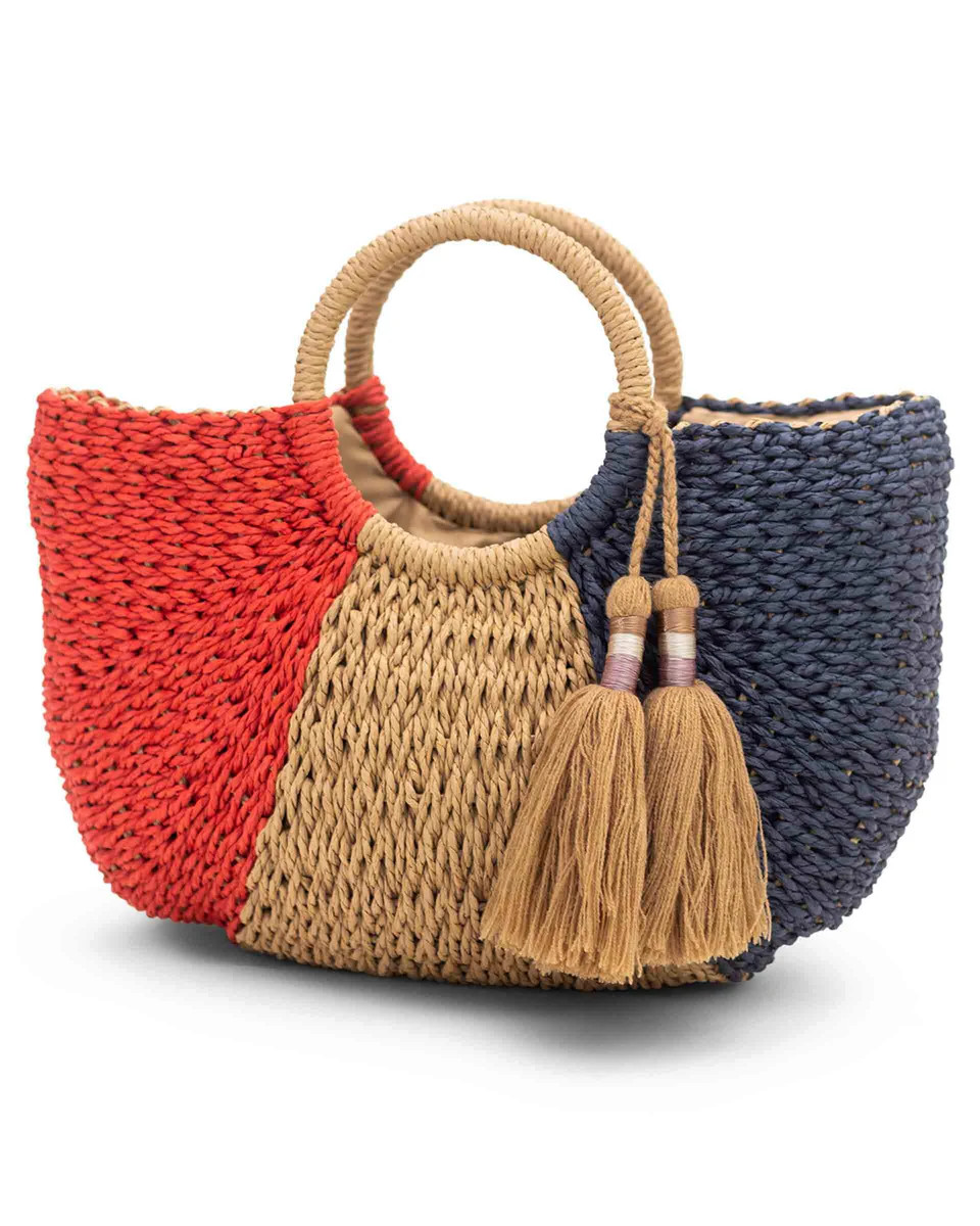 Bon Bon Bag - Navy & Red | MERSEA