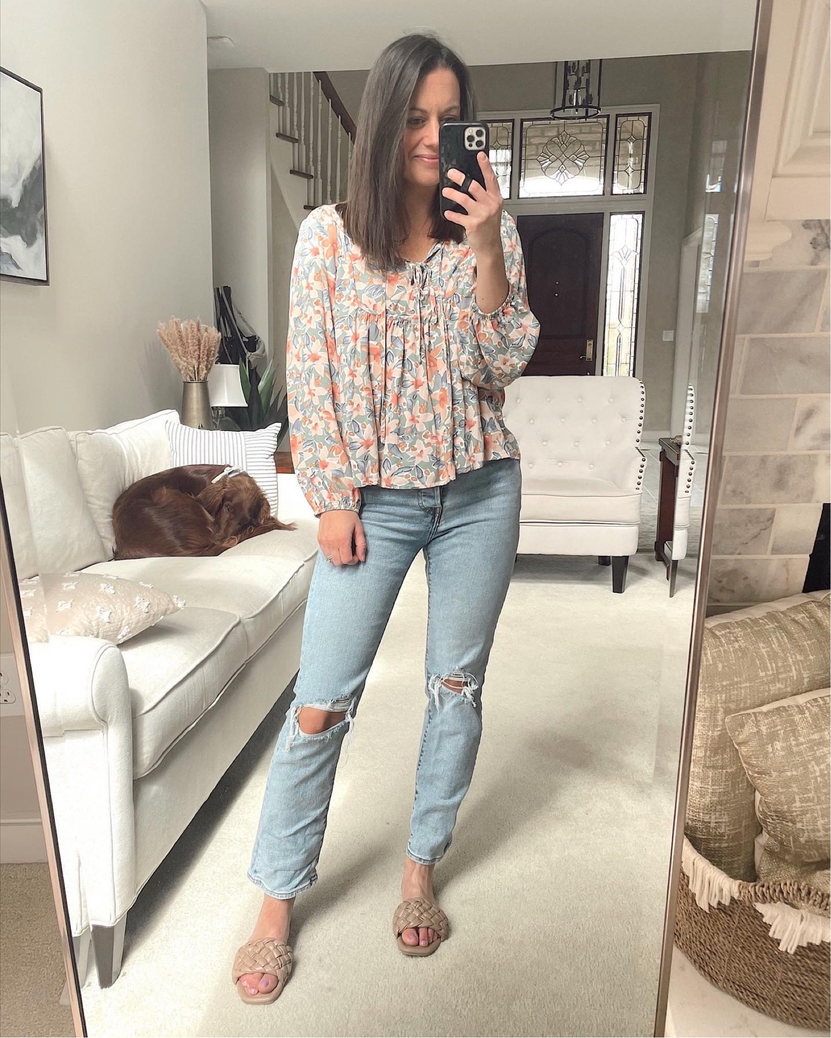 Levi jeans on deal for $35! Floral blouse runs true to size!



#LTKsalealert #LTKFind #LTKunder50