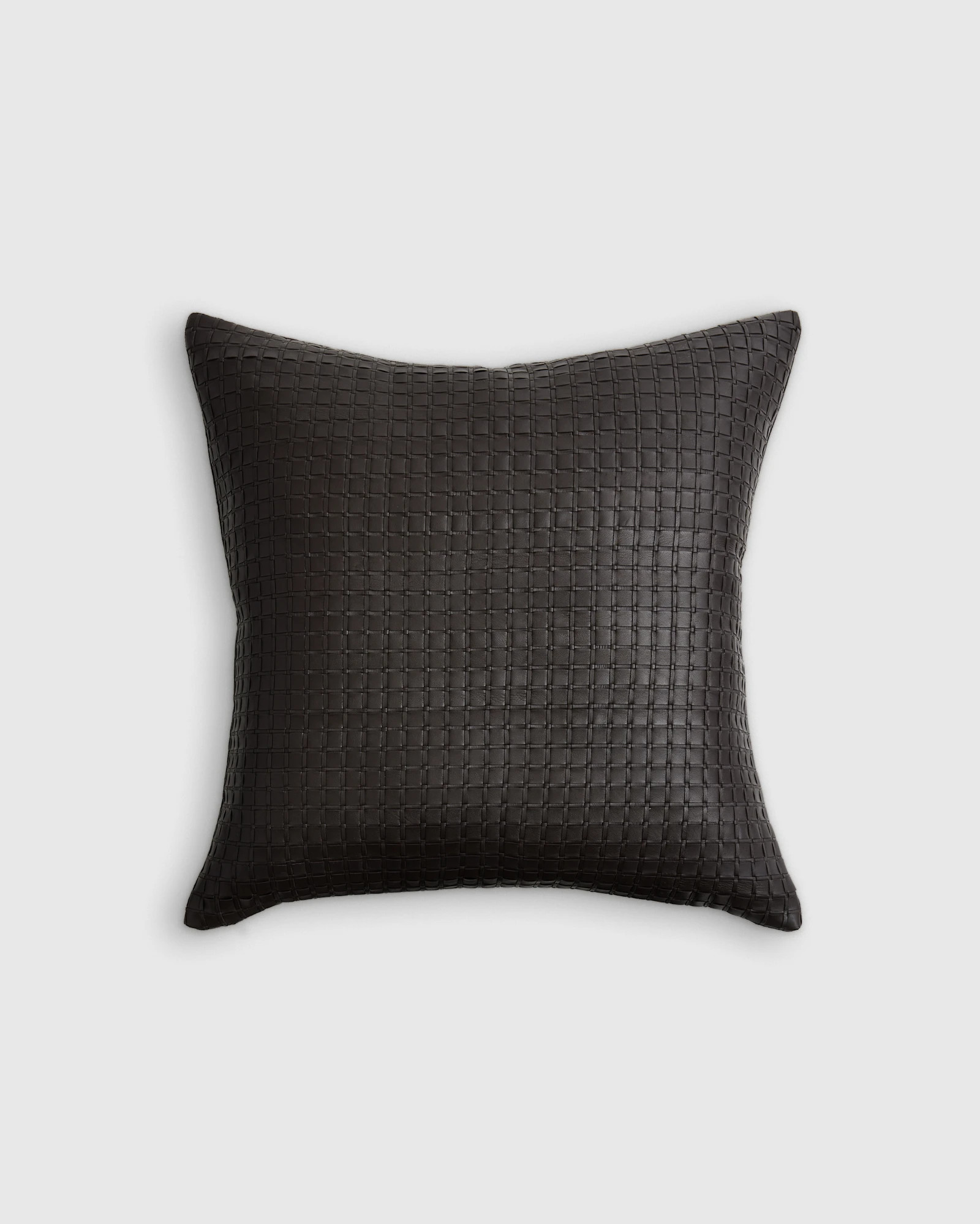 Leather Basketweave Pillow Cover | Quince