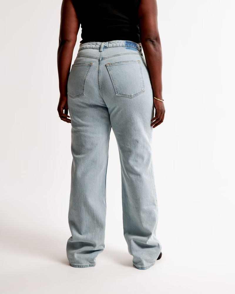 Curve Love High Rise 90s Relaxed Jean | Abercrombie & Fitch (US)
