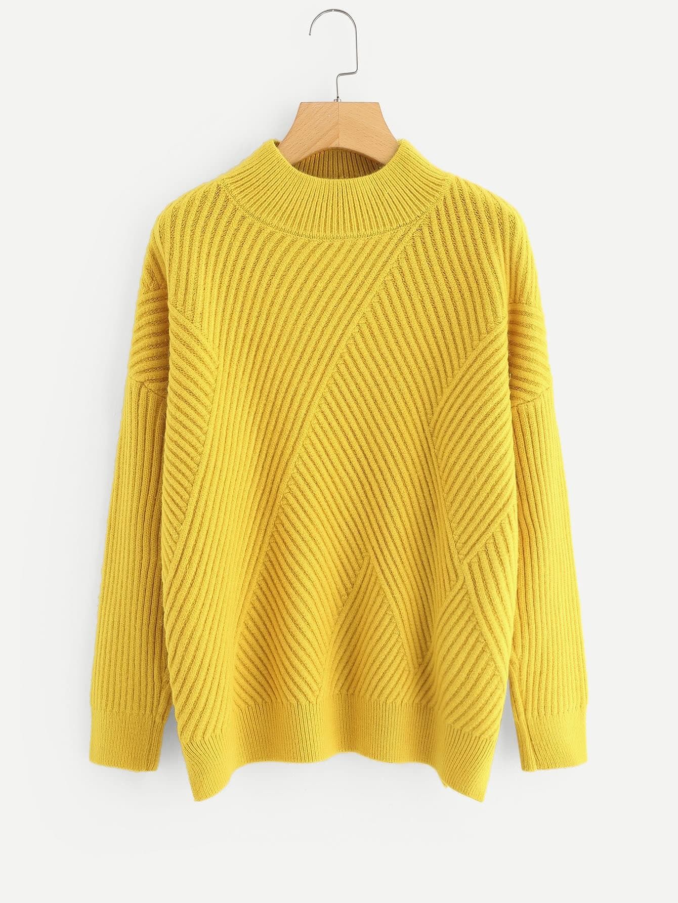 Rib Knit Jumper Sweater | SHEIN