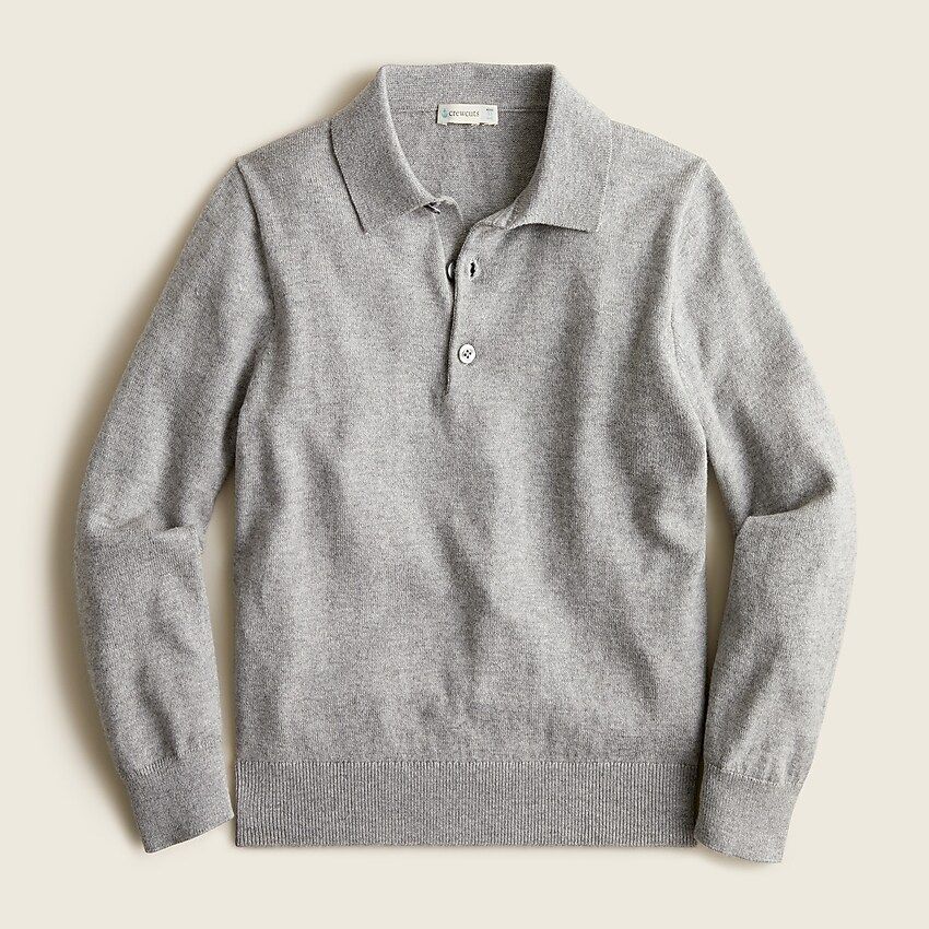 Boys' cotton-cashmere polo shirt | J.Crew US