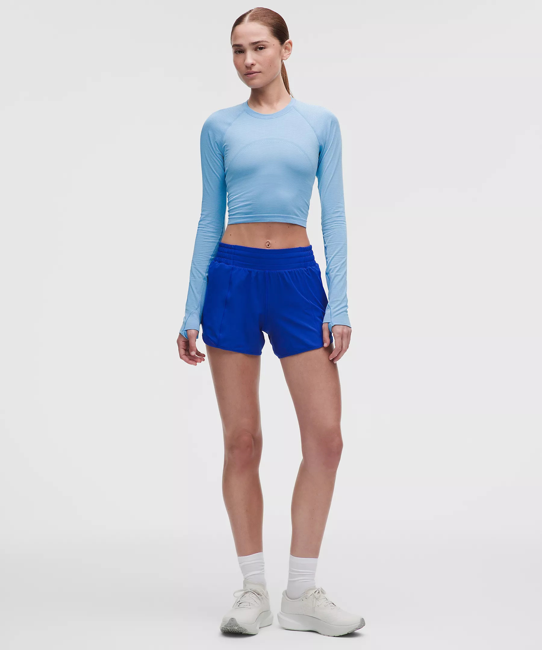 Swiftly Tech Cropped Long-Sleeve Shirt 2.0 | Women's Long Sleeve Shirts | lululemon | Lululemon (US)
