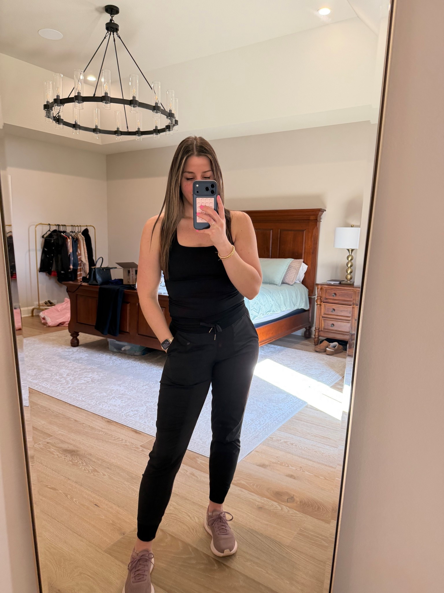 Double lined athletic tank with built-in bra // wearing size medium

#LTKU #LTKfitnessgoals #LTKActive