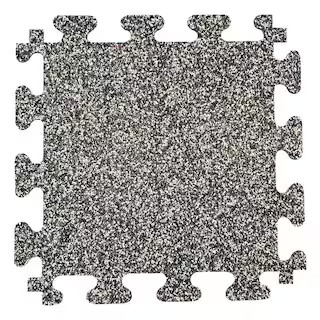 18 in. x 18 in. Rubber Gym/Exercise Flooring Tiles with Nike Grind (14.32 sq. ft.) (6-Pack) Color... | The Home Depot