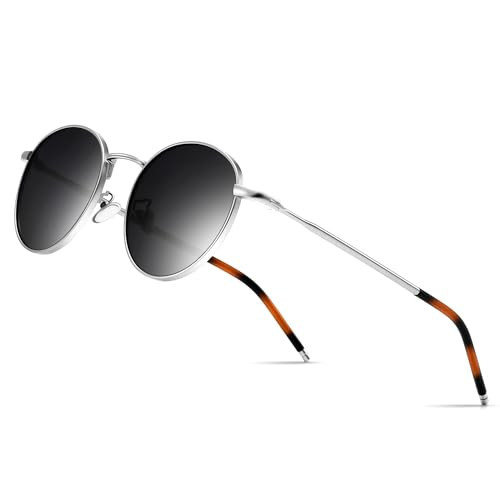 SUNGAIT Ponderable Metal Round Sunglasses for Men Women Classic Vintage Polarized Circle Sun Glasses | Amazon (US)
