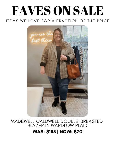 Madewell Caldwell blazer (linked other colors too) on sale! 

#LTKSeasonal #LTKsalealert #LTKcurves