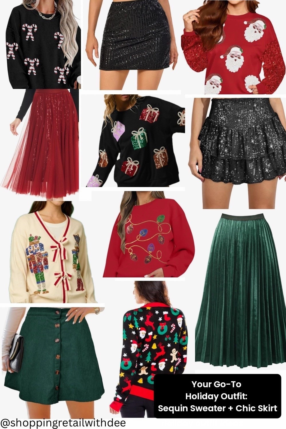 Holiday outfit ideas for women festive sparkle holiday outfits great for a Christmas party or event Photos and holiday cheer these outfits can be dressed up or down for a day or night holiday season #Holidayoutfit #winteroutfit #holidayfashion #holidaypartyoutfit #christmasoutfit #womensoutfit #holidaystyle

#LTKHoliday #LTKSeasonal #LTKCyberWeek