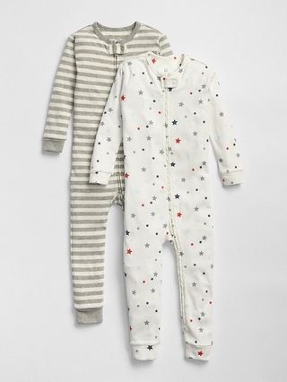 Gap Baby Star Stripe One-Piece (2-Pack) Multi Size 12-18 M | Gap US