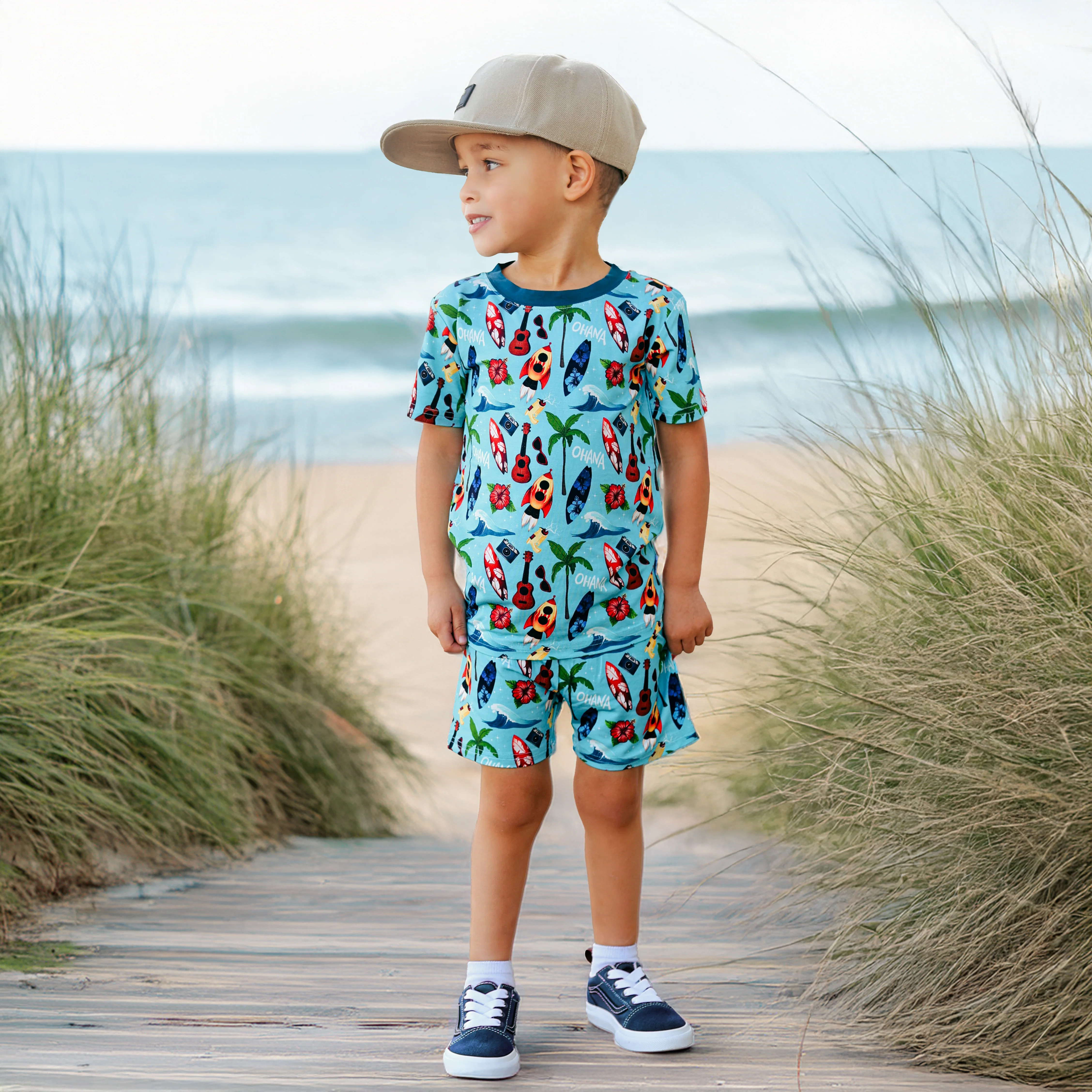 Cosmic Surf 2 Piece Shorts Set | Fletch