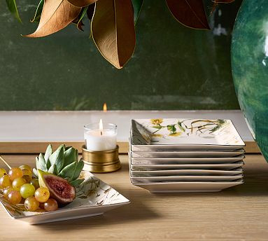 Bedford Harvest Stoneware Appetizer Plates - Set of 4 | Pottery Barn (US)