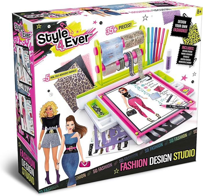Canal Toys Style 4 Ever Fashion Design Studio, Design Your own Fashions, Design Sheets with Stenc... | Amazon (US)