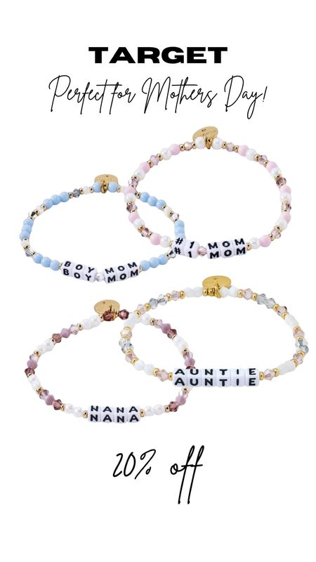 The cutest Mothers Day bracelets at Target! 20% off this week!

#LTKGiftGuide #LTKSaleAlert #LTKStyleTip