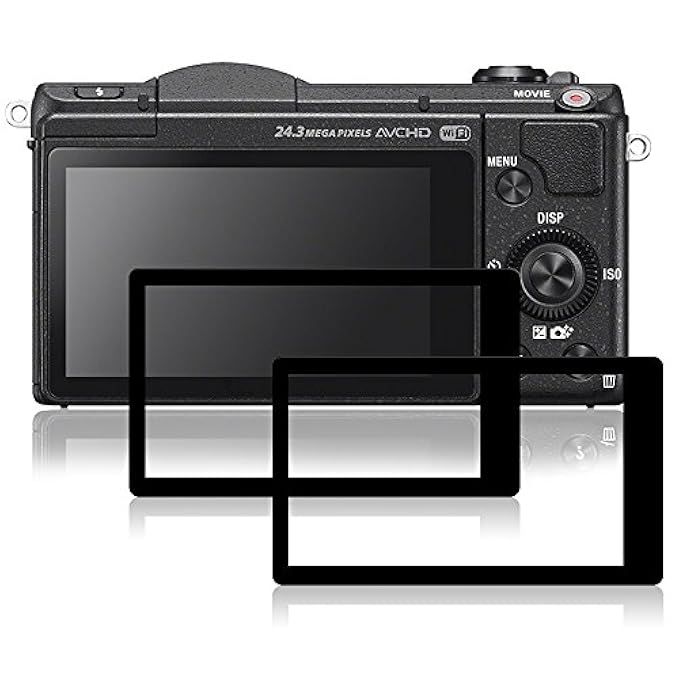 Screen Protectors Compatible Sony A5100, AFUNTA 2 Packs Anti-Scratch Tempered Glass Protective Films | Amazon (US)