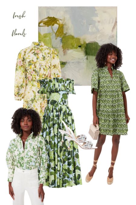 I am really loving a lot of the fresh takes I am seeing on florals, for spring; in pretty shades of green and yellow. Several of these pieces could be worn on vacation, or as a wedding guest. I bought the Alemais dress and plan to wear it for Easter. 

#vacation #resort #wedding #matchingset #spring

The gorgeous painting in the background is “Lillian Green”, by Renée Bouchon.

#LTKFind #LTKwedding #LTKSeasonal