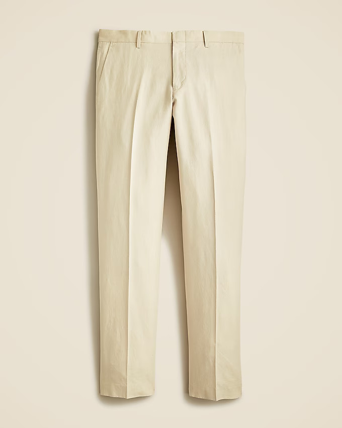 Ludlow Slim-fit unstructured suit pant in Irish cotton-linen blend | J. Crew US