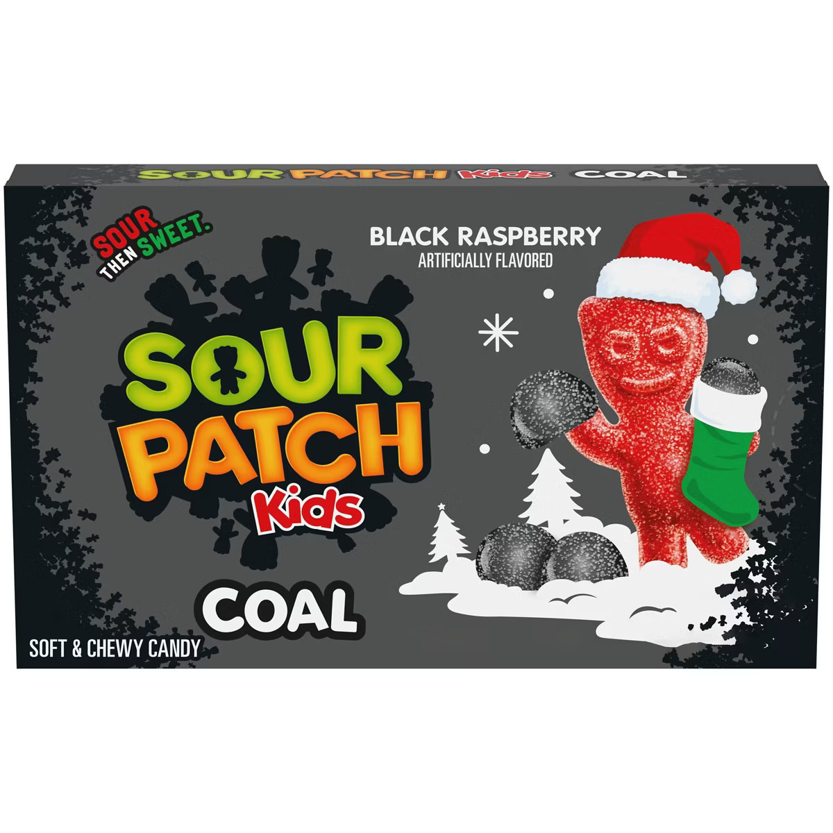 SOUR PATCH KIDS Christmas Coal Black Raspberry Theater Box Candy - 3.1oz | Target