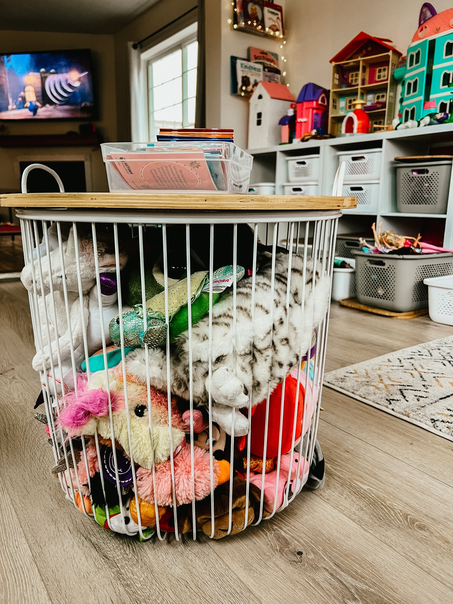 Cute and aesthetic stuffed animal bin

#LTKfindsunder100 #LTKkids #LTKhome