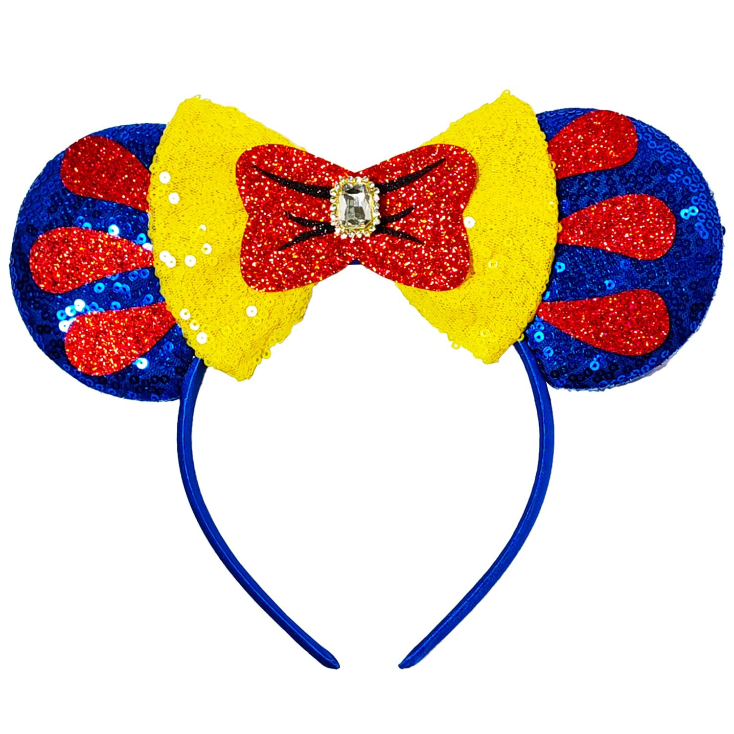 MADO SN White mouse ear headbands for women girls,blue princess mouse ears costume accessories fo... | Amazon (US)