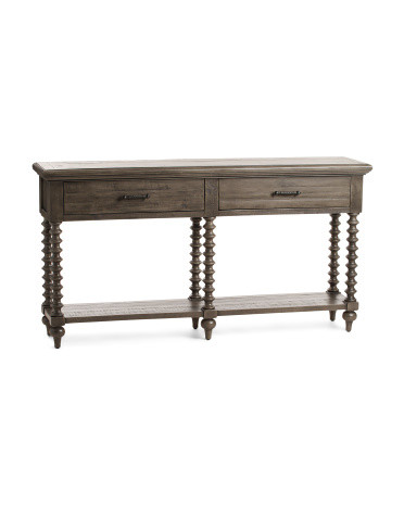 69in Wood Charleston Console Table | Marshalls