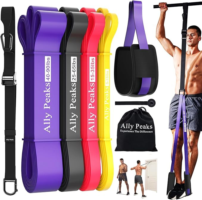 Ally Peaks Pull Up Assistance Bands，Heavy Duty Resistance Band for Pull Up Bar，Adjustable Wei... | Amazon (US)