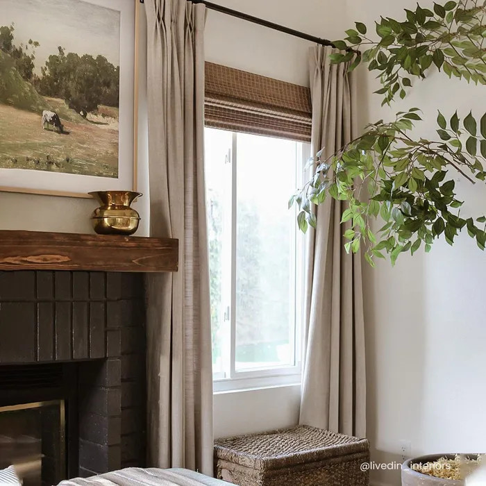 Cotton Blend Linen Look Curtains | Curtarra