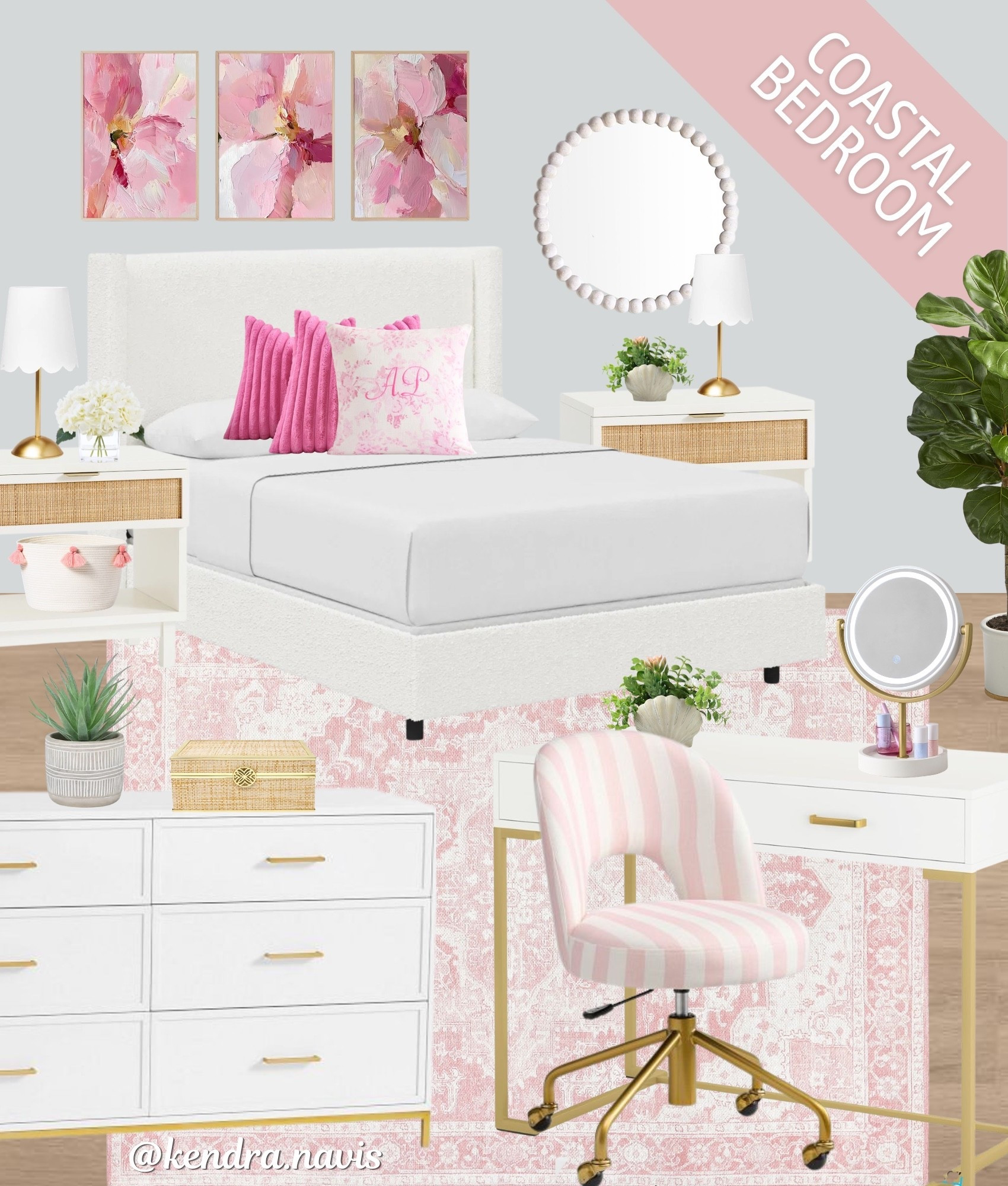 Pink & Gold Coastal Bedroom - Teenage Girl Room Ideas

College dorm room ideas, teen bedroom, girl dorm, dorm decor, college apartment, pink bedroom, coastal bedroom, beach house decor, coastal decor, preppy decor, @Pottery Barn Teen, floral decor, pink desk chair, preteen girl bedroom, bedroom makeover, girls room, home decor

#LTKHome