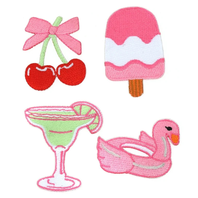 Packed Party Summer Party Patch Set, 4 Stick-On Patches | Walmart (US)