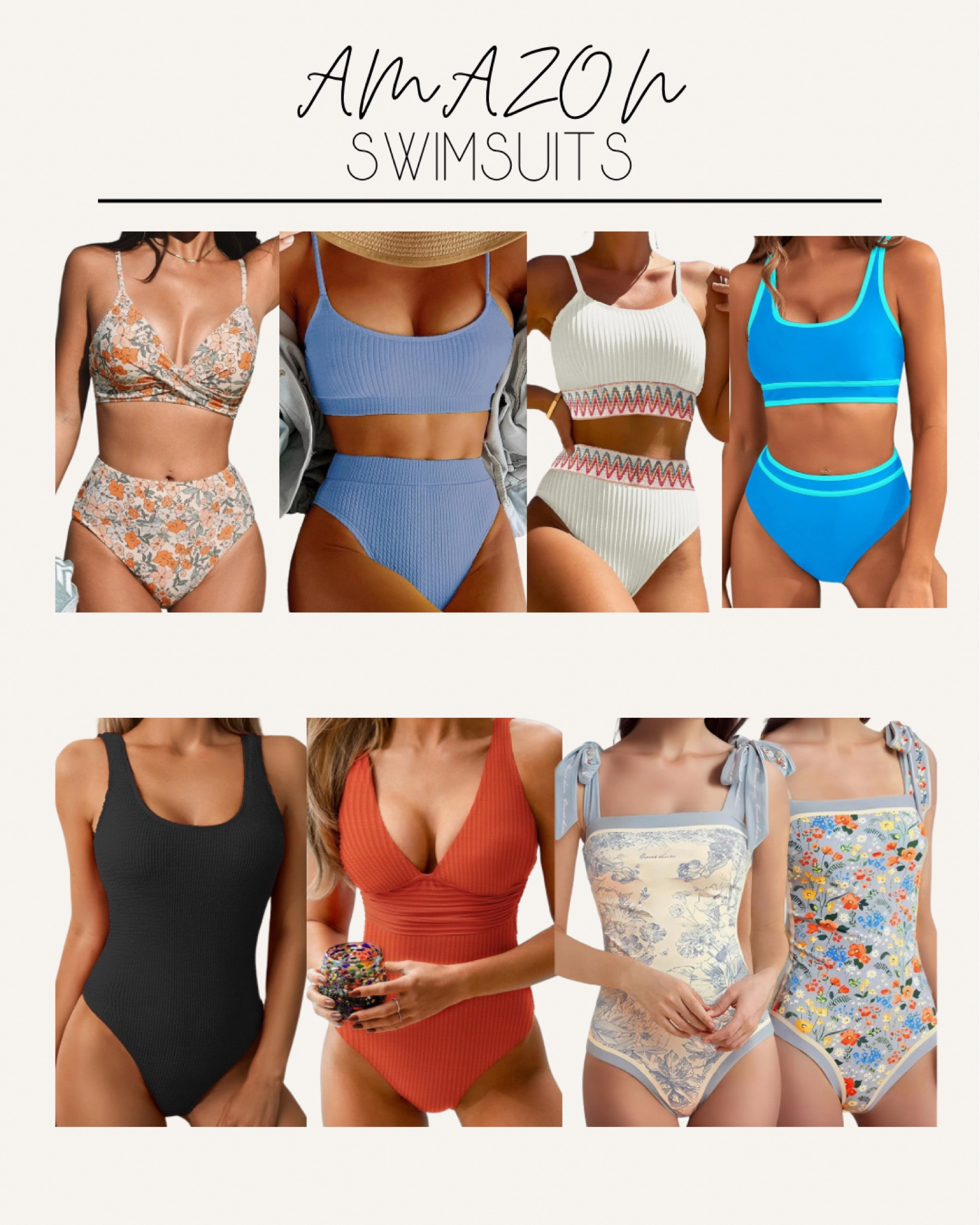 Amazon swimsuits! 

#LTKSeasonal #LTKfindsunder50 #LTKswim
