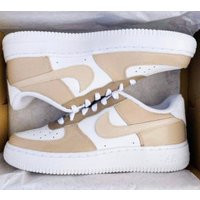 Toddler-Youth Beige Colorblock Nike Air Force 1's | Authentic | Etsy (US)