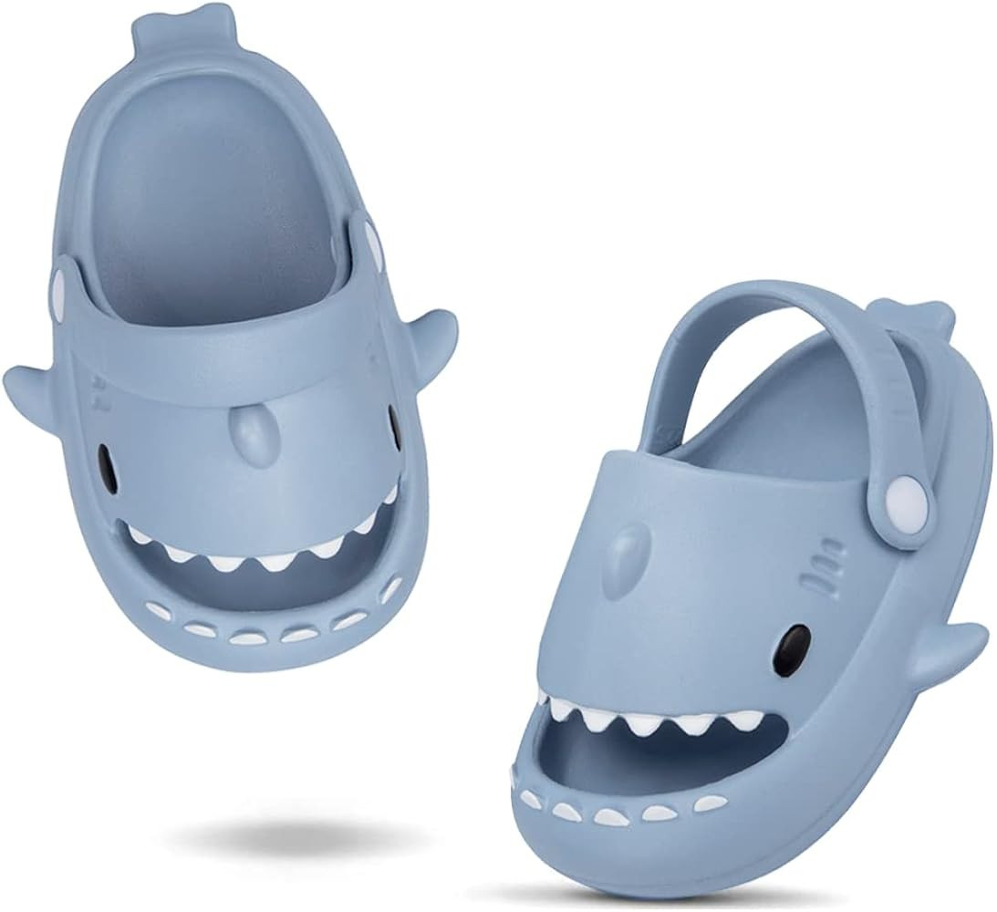 Coolloog Kids Shark Slides Toddler Girls Boys Cute Cartoon Summer Cloud Slippers Toddler Baby Non... | Amazon (US)