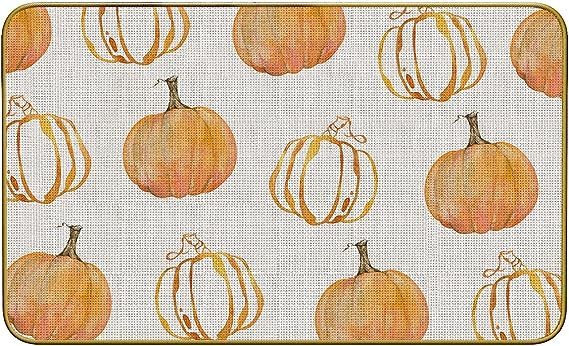Mingnei Fall Pumpkin Doormat Door Mat for Home Entrance,Seasonal Autumn Harvest Halloween Thanksg... | Amazon (US)