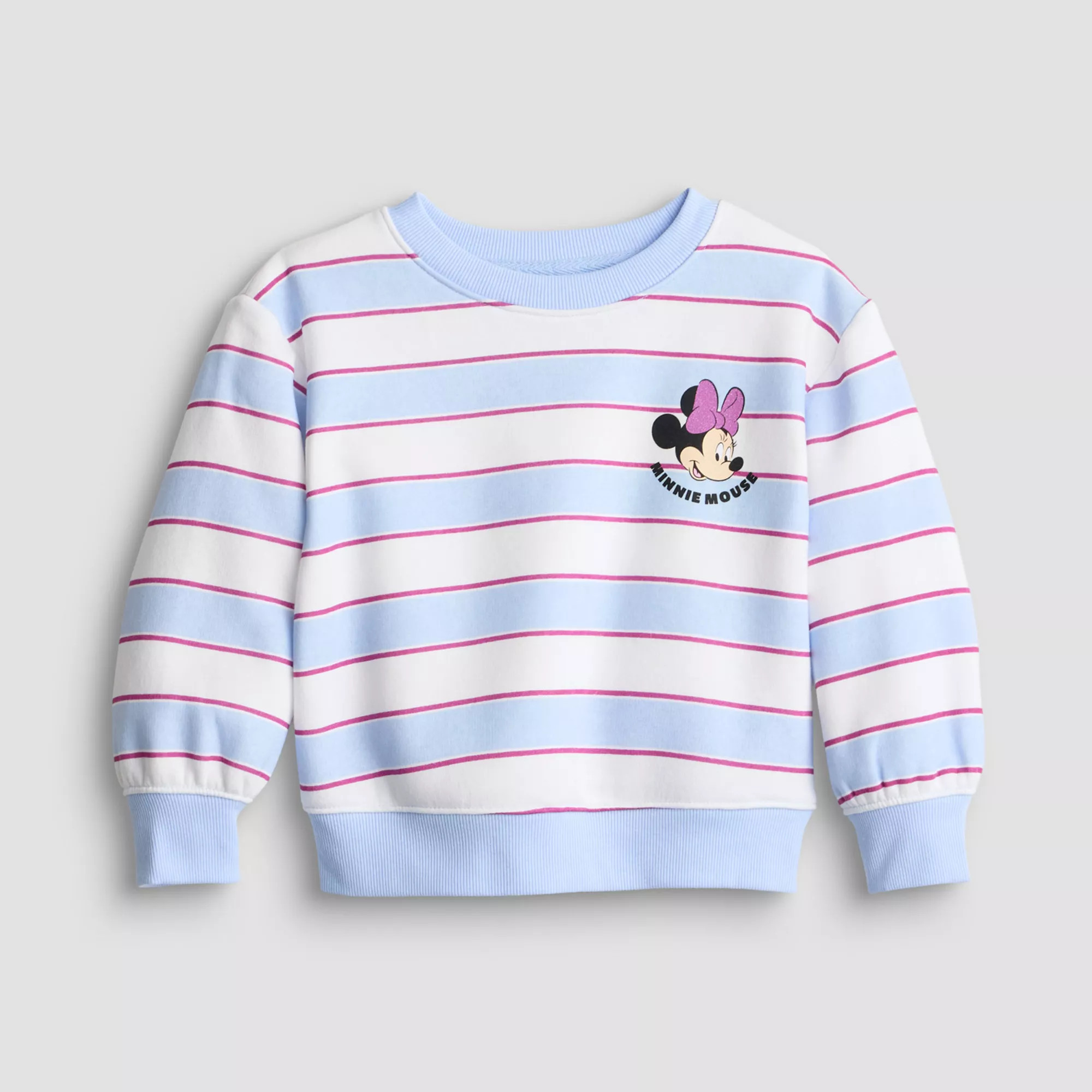 Baby & Toddler Girl Jumping Beans® Disney's Minnie Mouse Core Fleece Crew Sweatshirt | Kohl's