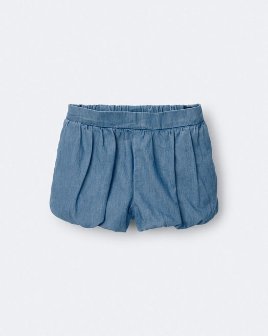 Toddler Girl Bubble Short in Chambray - Blue - Otter Avenue | Carter's | Carter's Inc