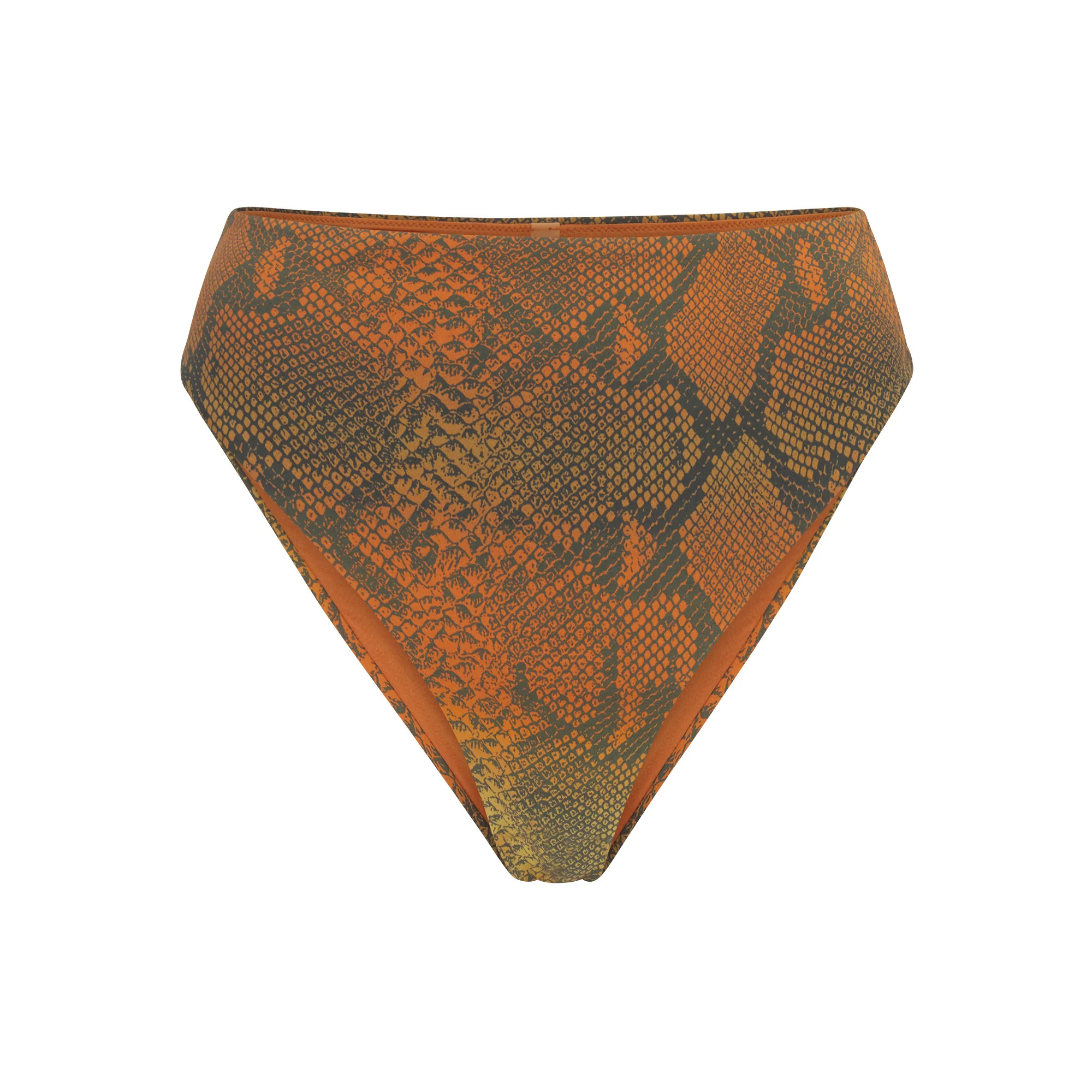 SIGNATURE SWIM HIGH-WAISTED BIKINI BOTTOM | FOREST OMBRE SNAKE | SKIMS | SKIMS (US)