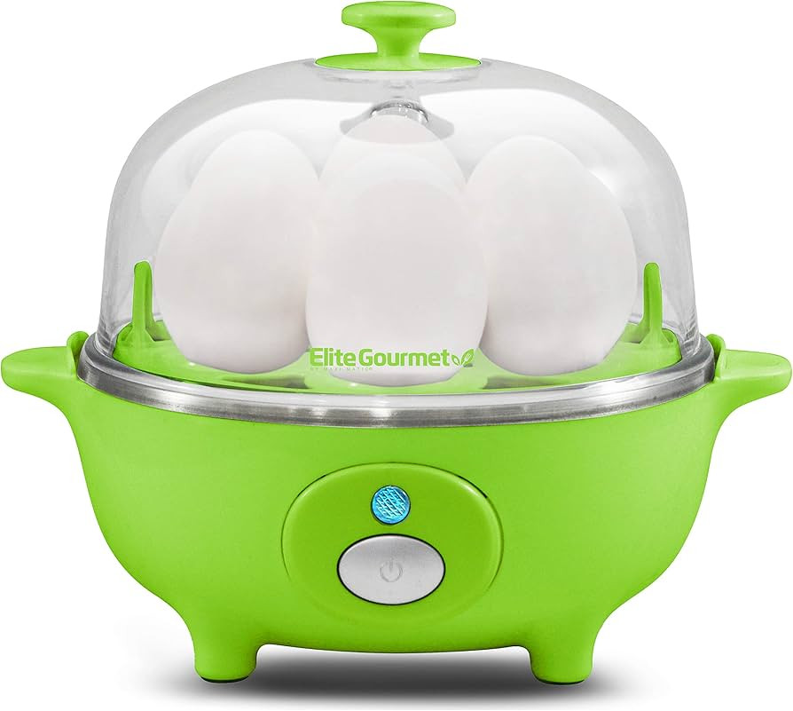 Elite Gourmet Easy Electric 7 Egg Capacity Soft, Medium, Hard-Boiled Cooker Poacher, Scrambled, O... | Amazon (US)