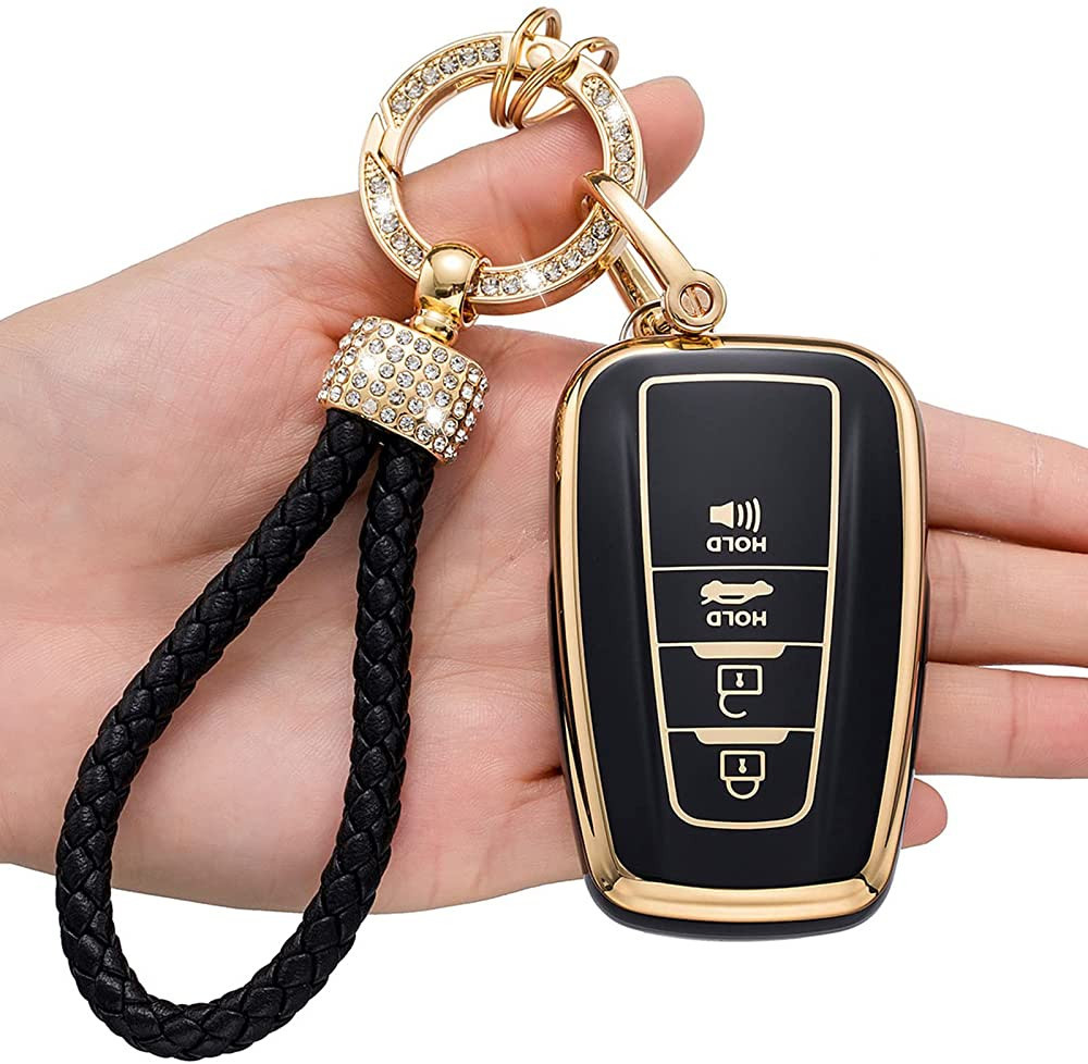 for Toyota Key fob Cover,Compatible with 2018-2022 RAV4 Highlander Avalon C-HR Prius Corolla Smar... | Amazon (US)