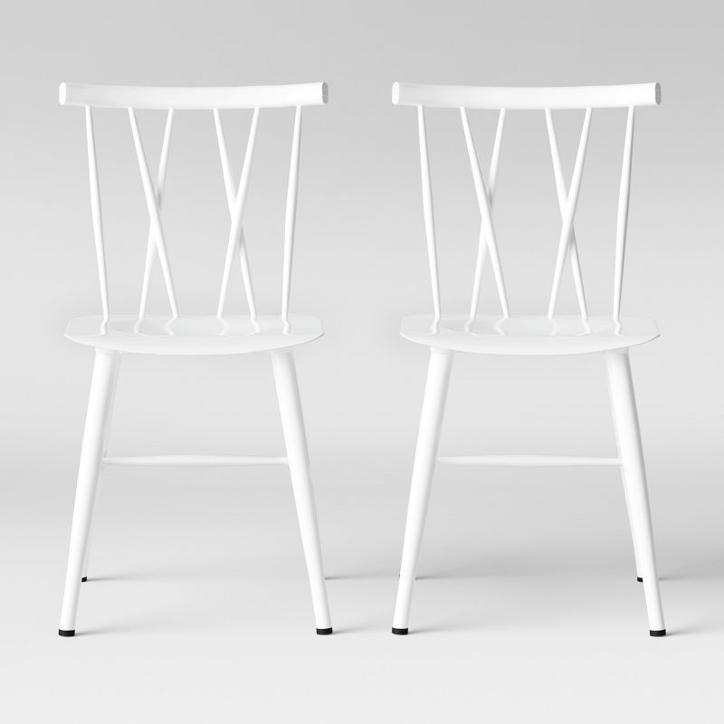 Set of 2 Becket Metal X Back Dining Chair - Project 62™ | Target