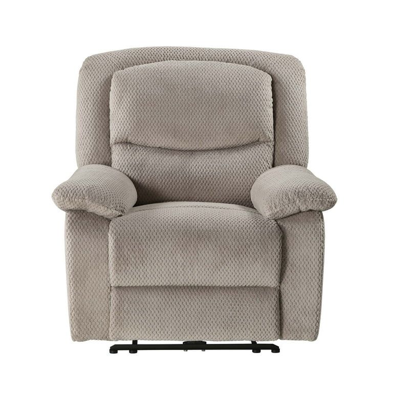 Serta Push-Button Power Recliner with Deep Body Cushions, Upholstered, Multiple Colors - Walmart.... | Walmart (US)