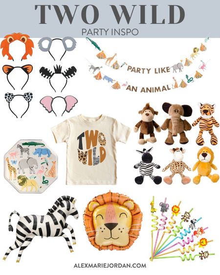 Party inspiration for an animal themed birthday - two wild, wild one, born 2 be wild, party animals, etc! 🐆🦓🐘🦒

#LTKkids #LTKfamily #LTKunder50